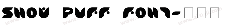 Snow Puff Font字体转换
